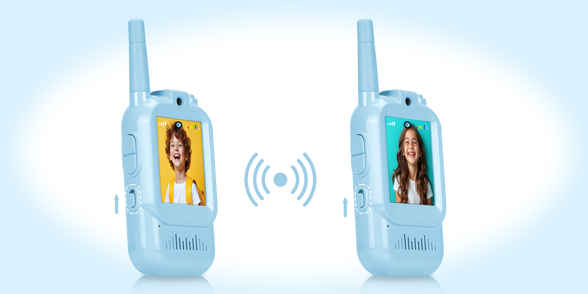 Krótkofalówka wideo Redleaf walkie-talkie WT2 - niebieska, niebieska